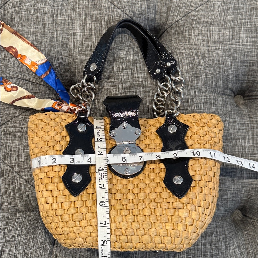 Michael Kors Santorini Natural Straw Tote - Picture 17 of 17